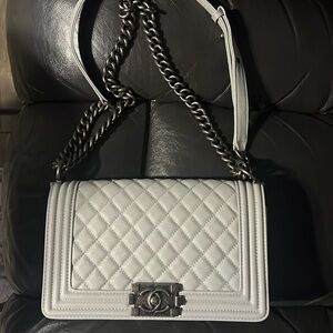Chanel crossbody gray